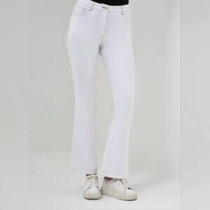 NEW ANATOMIE georgina performance denim flare jeans in white